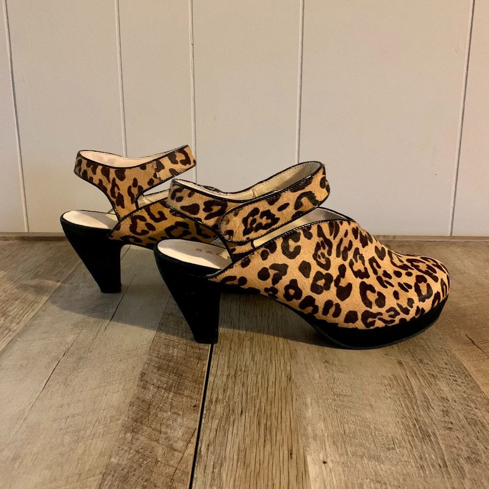Sacha London Cheetah Wedge Sandals